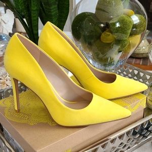 Lemon Yellow Pumps